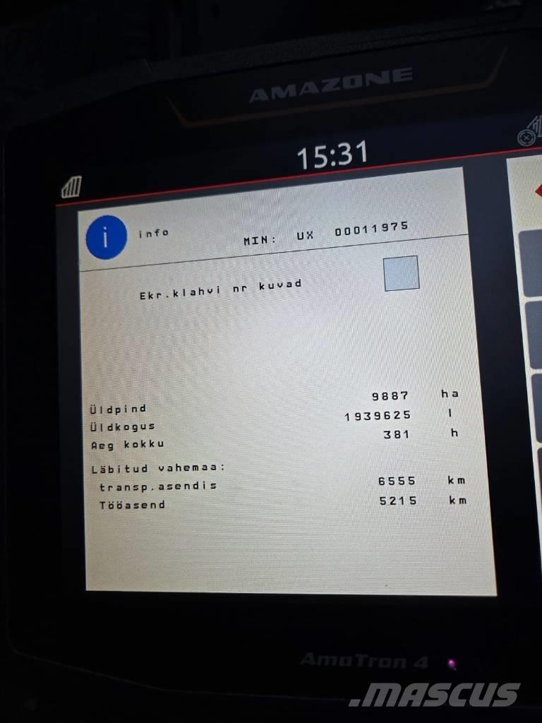 Amazone UX 4200 Slepesprøyter