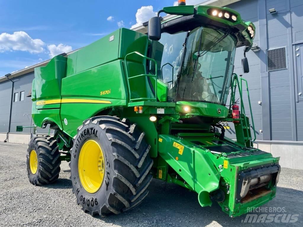 John Deere S 670 i Skurtreskere