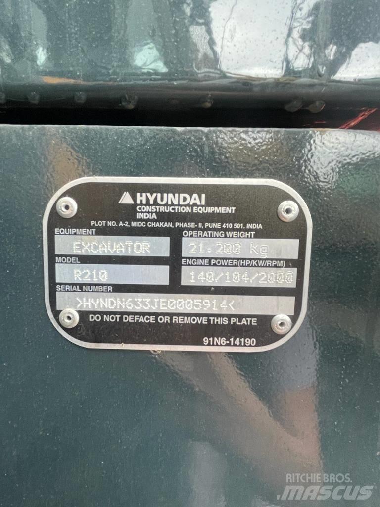 Hyundai R210 Beltegraver