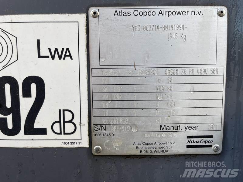 Atlas Copco QAS 80 Diesel Generatorer