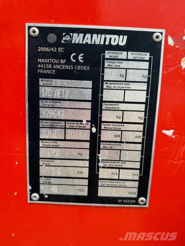 Manitou 170 AETJ Leddede bomlifter