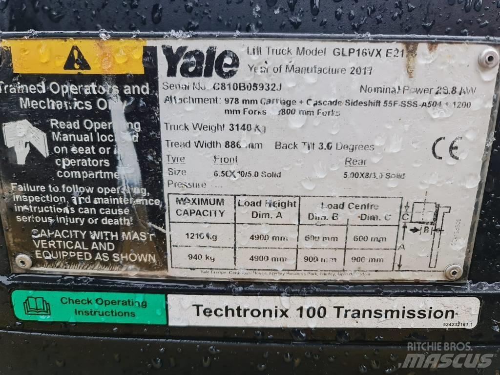 Yale GLP16VX Propan trucker