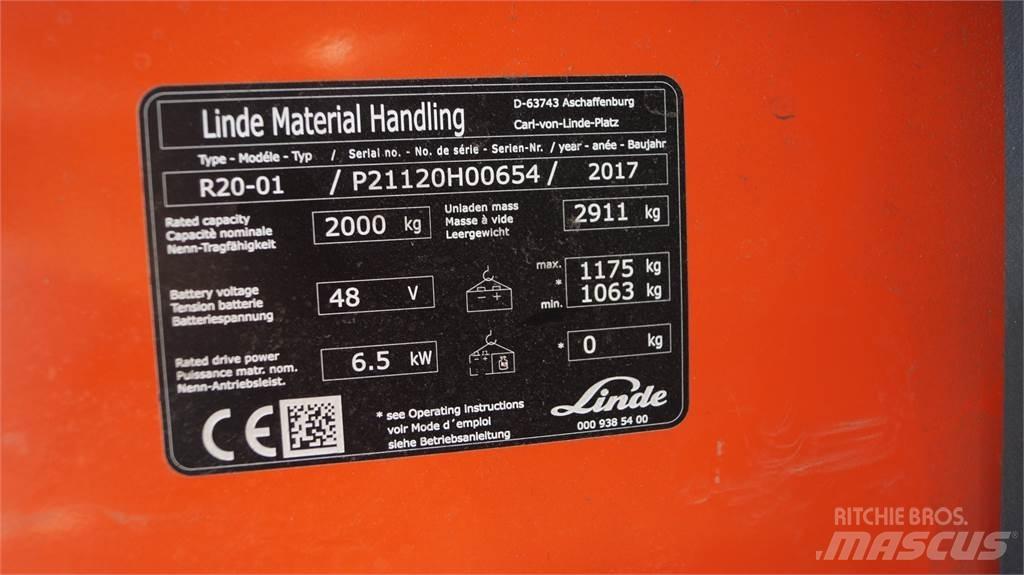 Linde R20 Skyvemasttruck