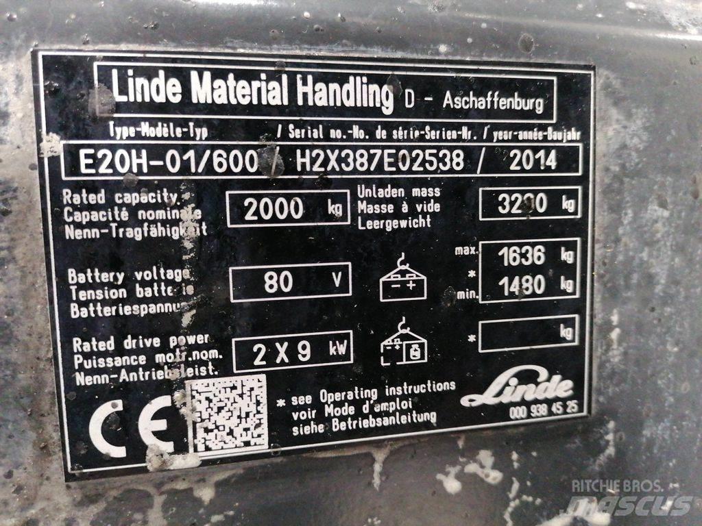 Linde E20H-01/600 Elektriske trucker