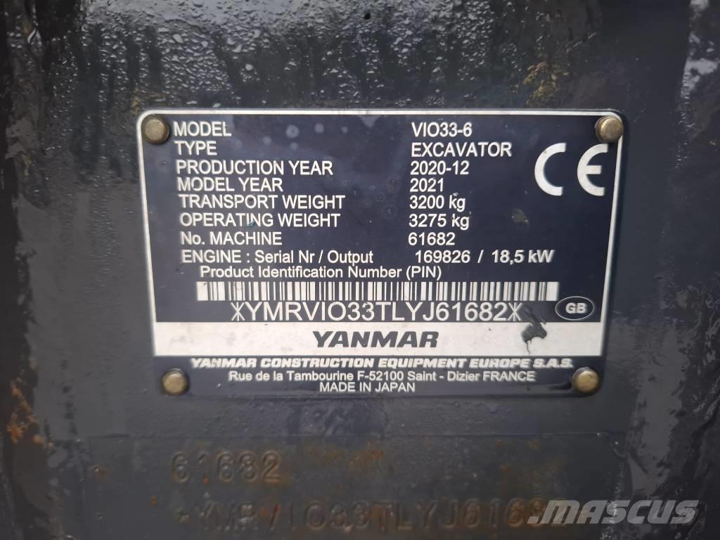 Yanmar Vio 33-6 Minigravere <7t