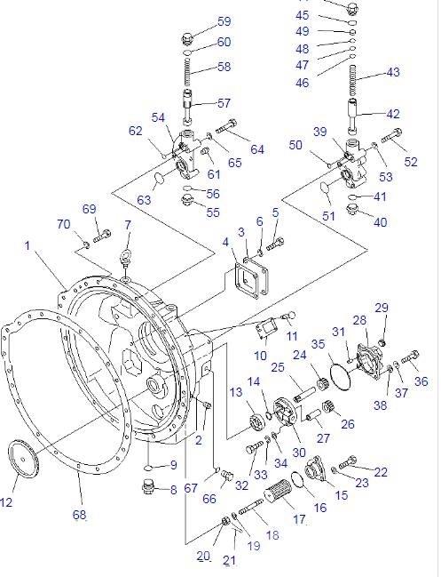 Komatsu D85A-21 Girkasse