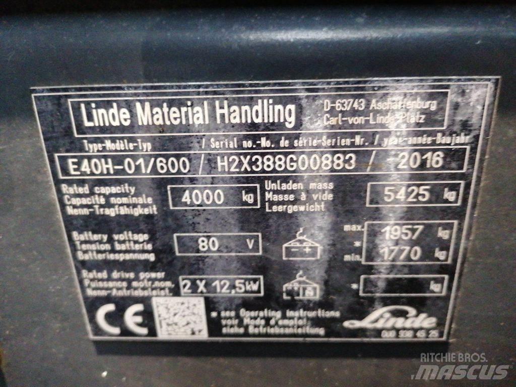 Linde E40H-01/600 Elektriske trucker
