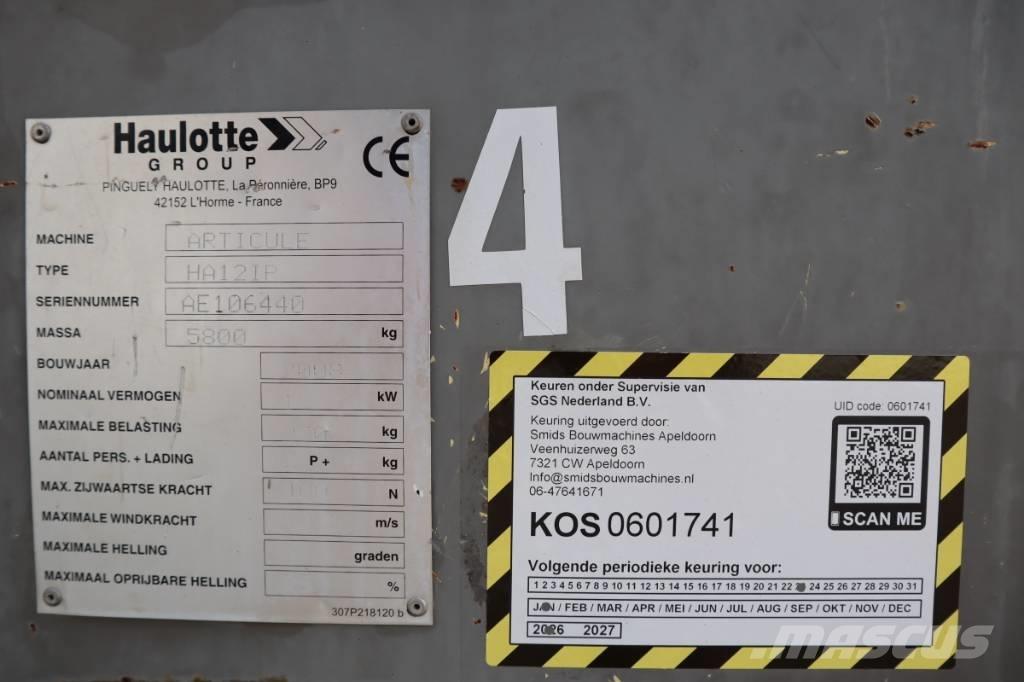 Haulotte HA12IP 2WD Leddede bomlifter