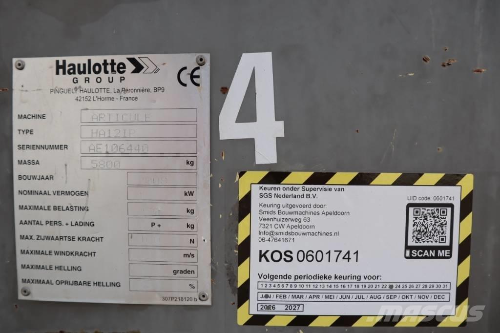 Haulotte HA12IP 2WD Leddede bomlifter