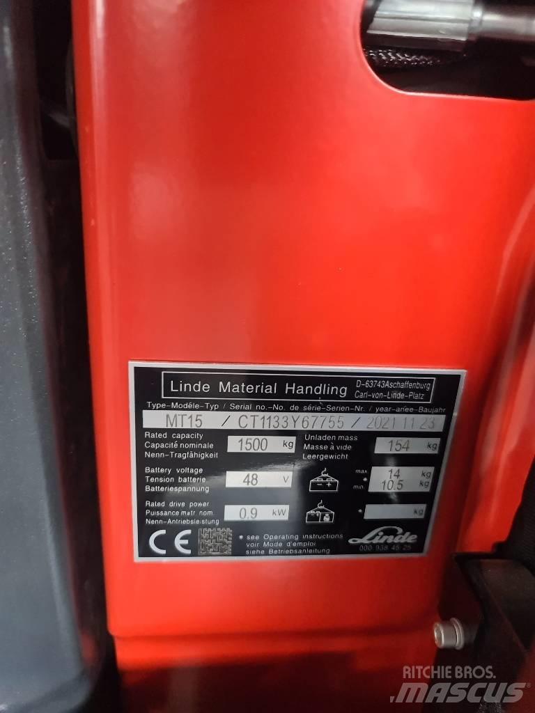 Linde MT15 Elektriske trucker