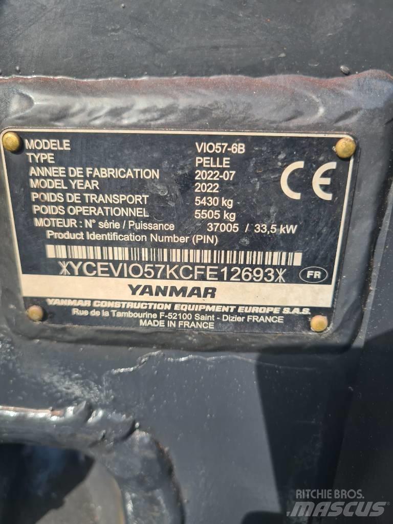 Yanmar Vio 57-6B Minigravere <7t