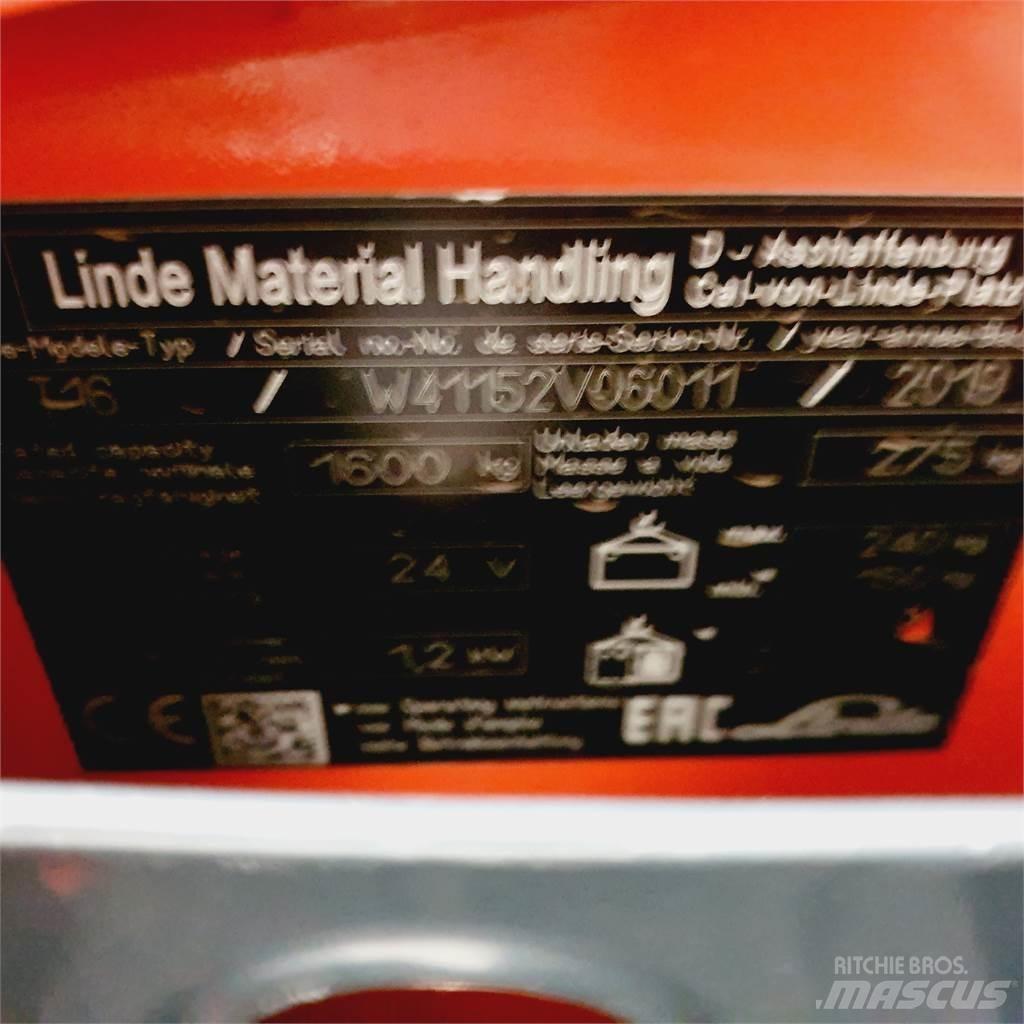 Linde T16 Li-Ion Lavtløftende truck
