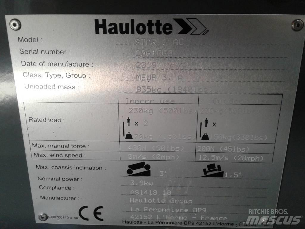 Haulotte Star 6 Personløftere