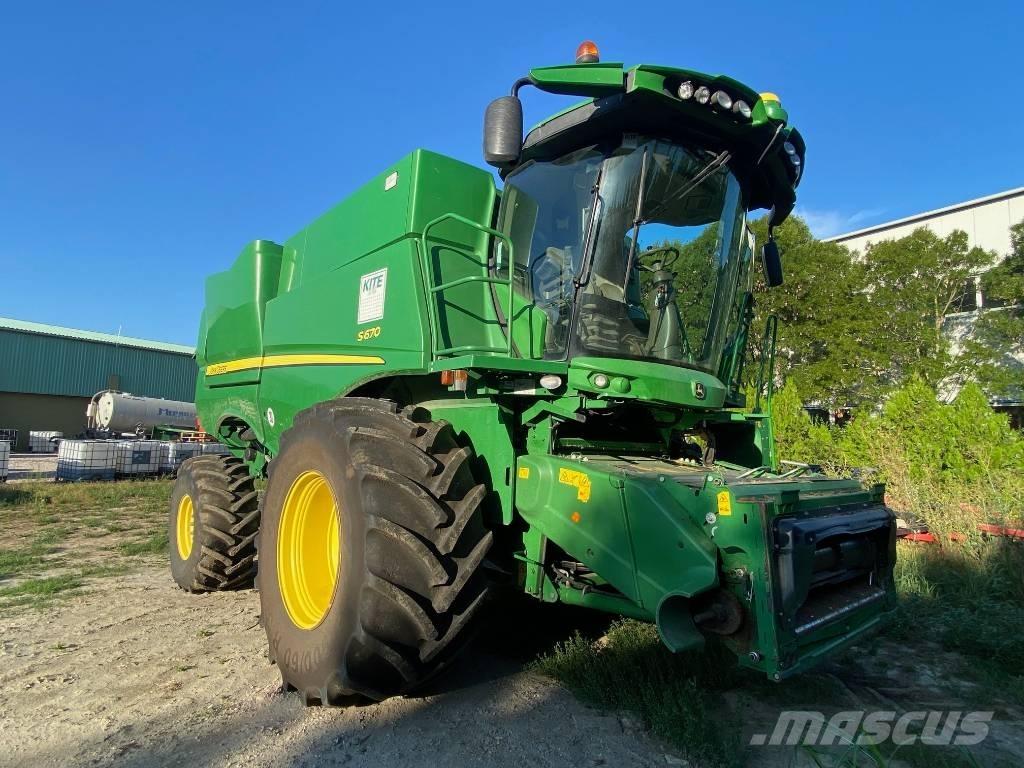 John Deere S 670 i Skurtreskere