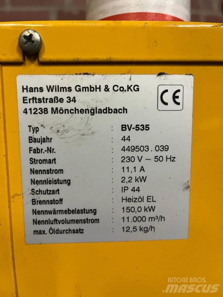 Wilms BV 535 Varme og tining utstyr