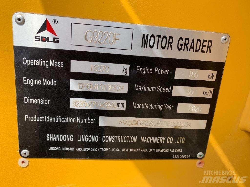 SDLG G 9220 Veihøvler