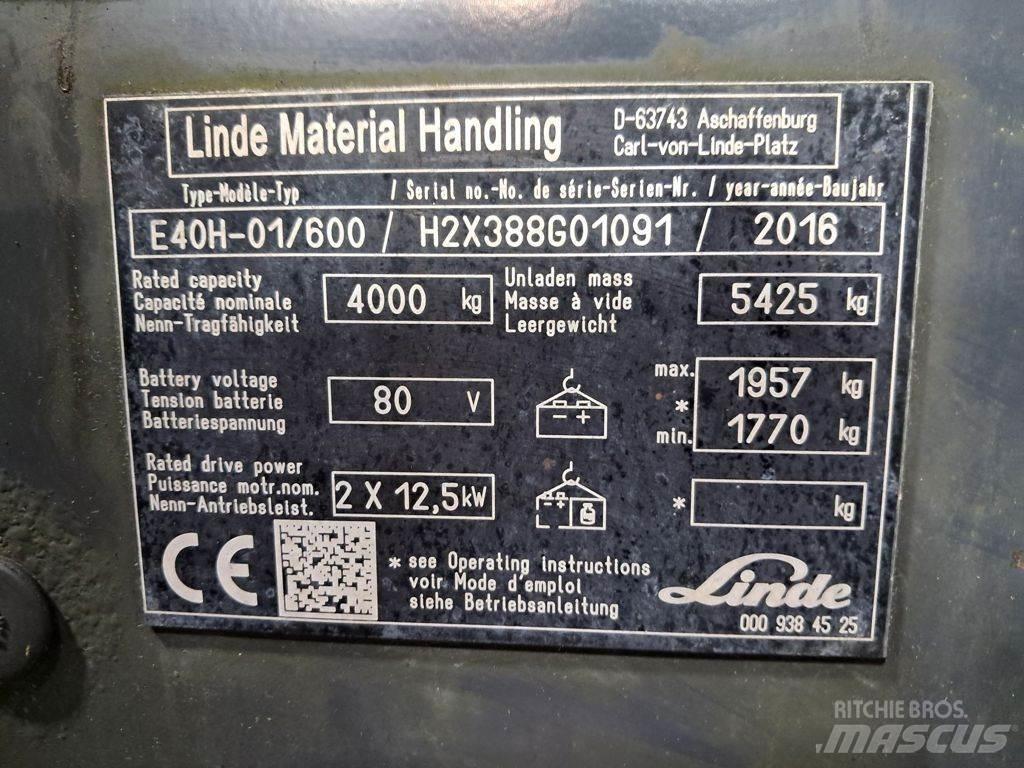 Linde E40H-01/600 Elektriske trucker