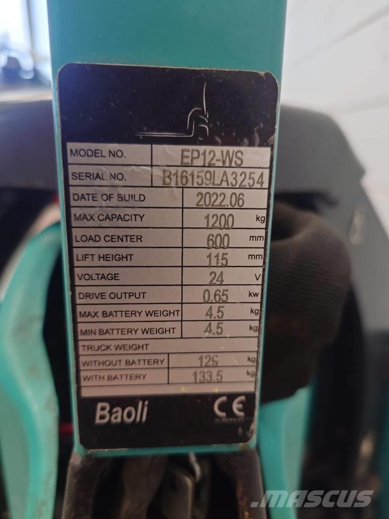 Baoli EP 12 Li-ION Lavtløftende truck