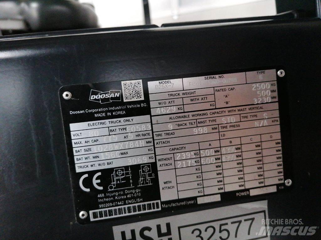 Doosan B25X-7 Elektriske trucker