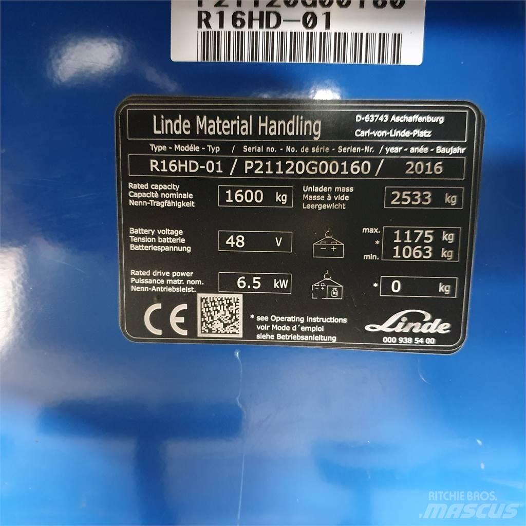 Linde R16HD Skyvemasttruck