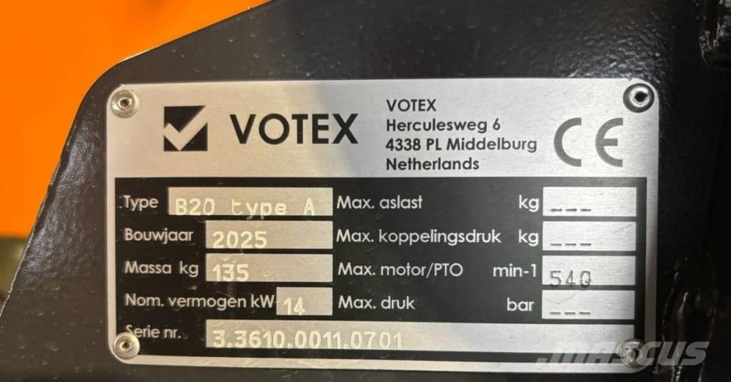 Votex b20 pto Park- og hagemaskiner - Annet