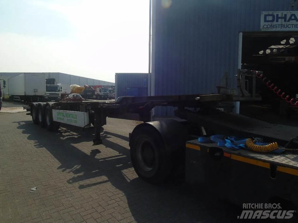 Pacton 3 AXLE Containerchassis Semitrailere