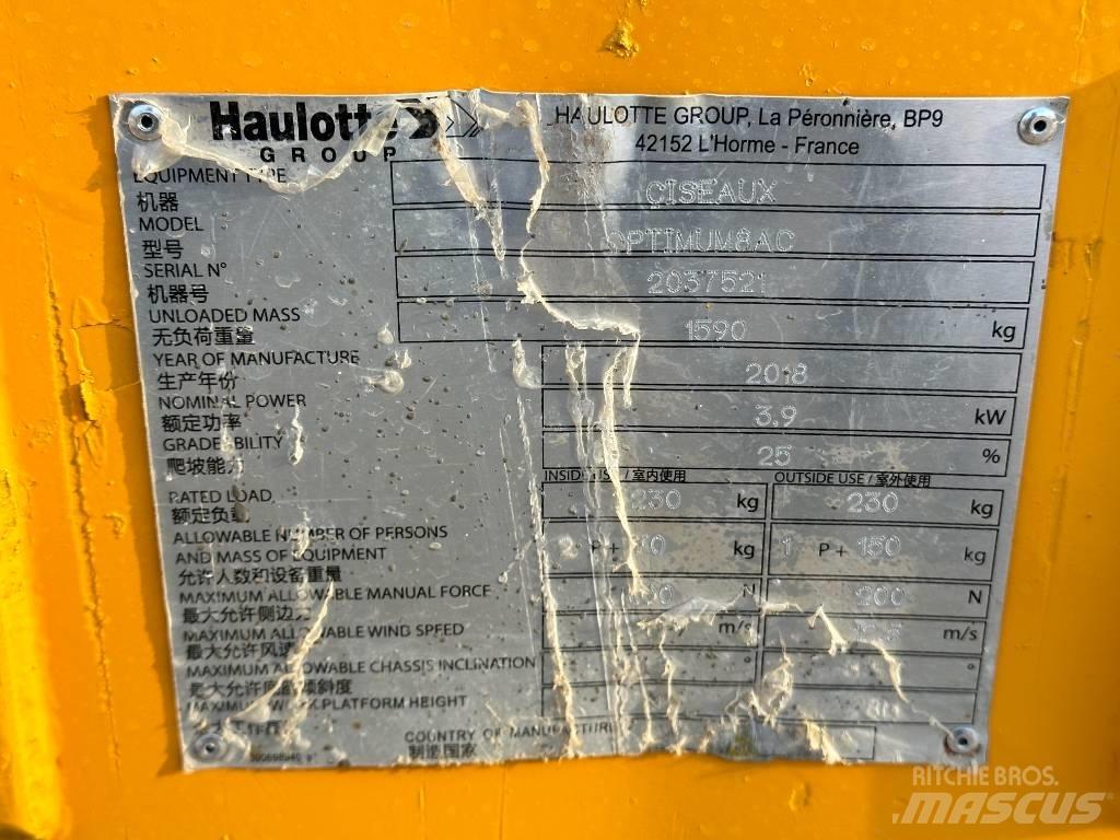 Haulotte OPTIMUM 8 Sakselifter
