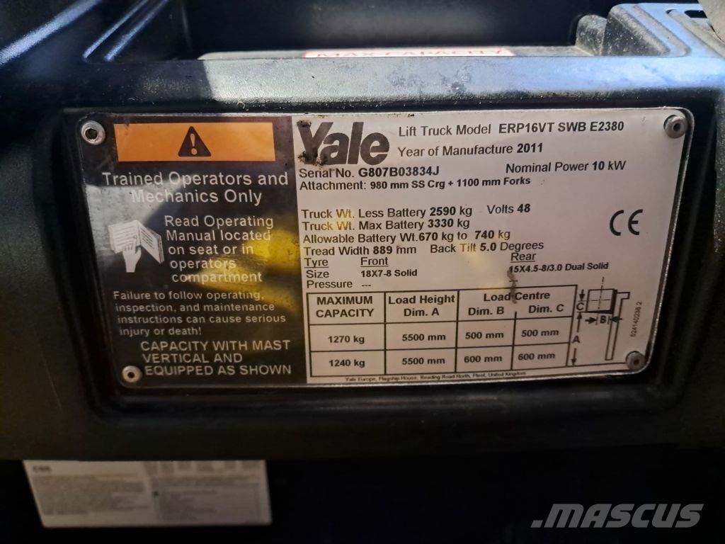 Yale ERP16VT Elektriske trucker