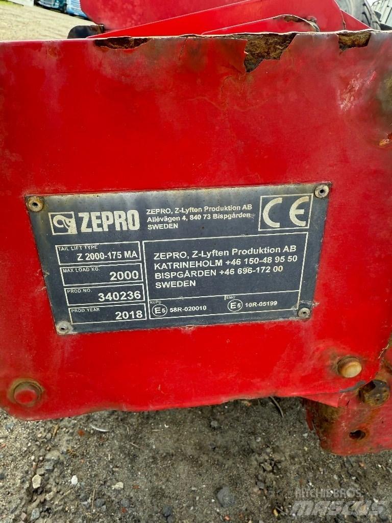 Zepro Bakgavellyft Plattformer