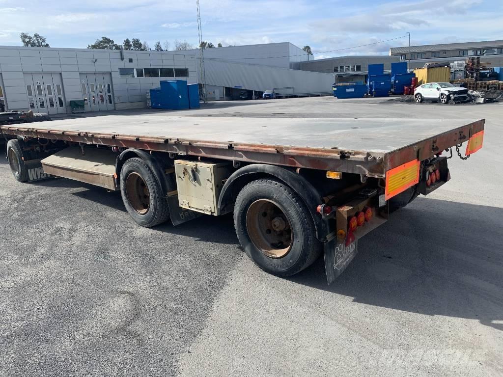 ORY 3 axlad flakvagn Planhengere