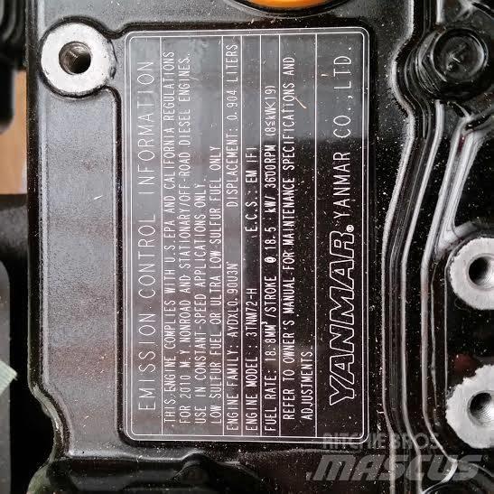 Yanmar 3TNM72 Andre komponenter