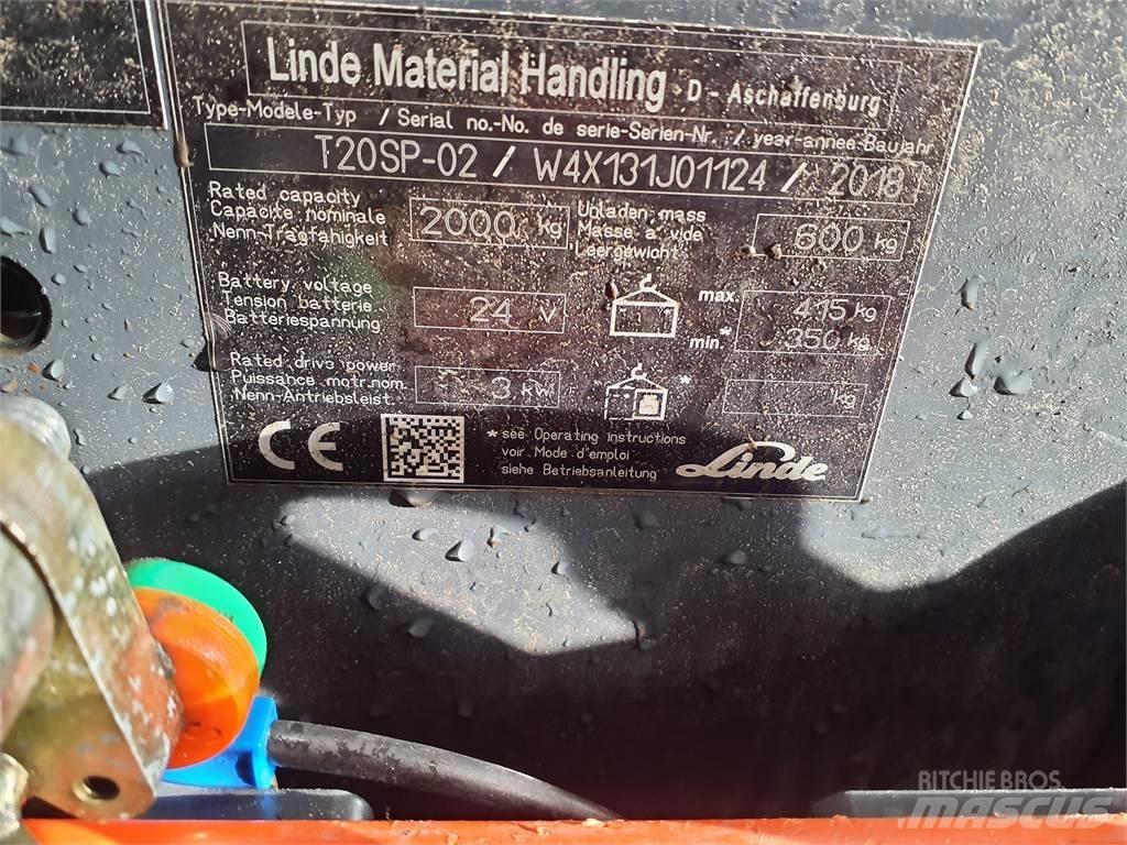 Linde T20SP kurz Lavtløftende truck