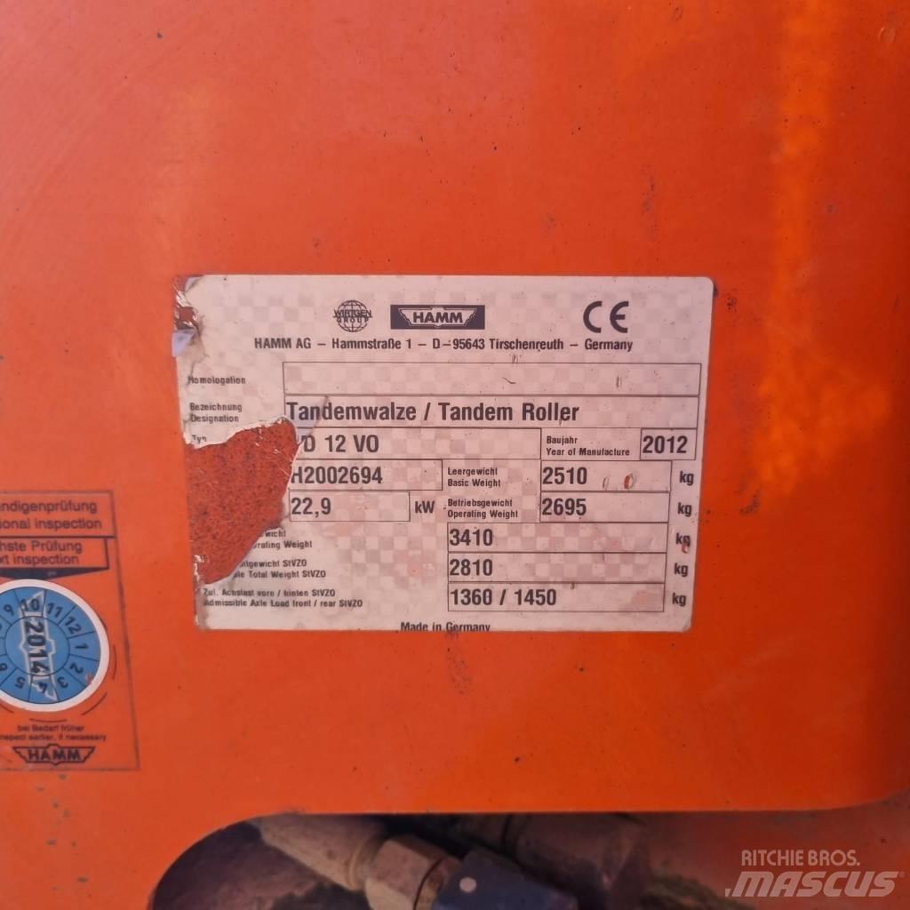 Hamm HD 12 VO Tandem Valser