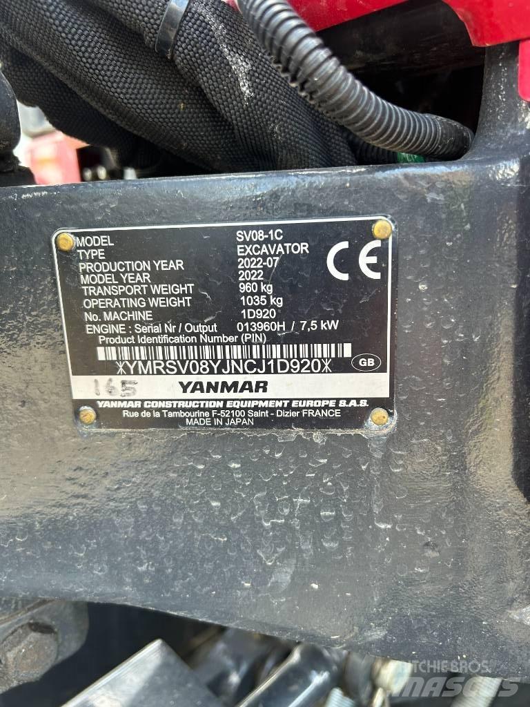 Yanmar SV08-1C Minigravere <7t