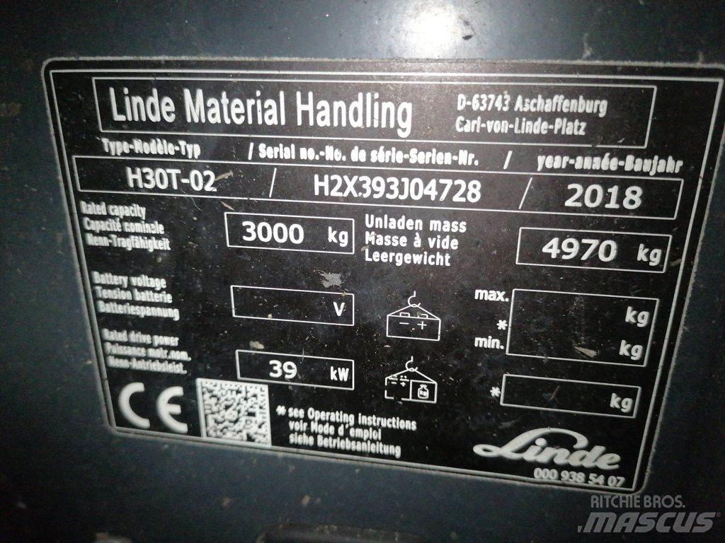 Linde H30T-02 Propan trucker