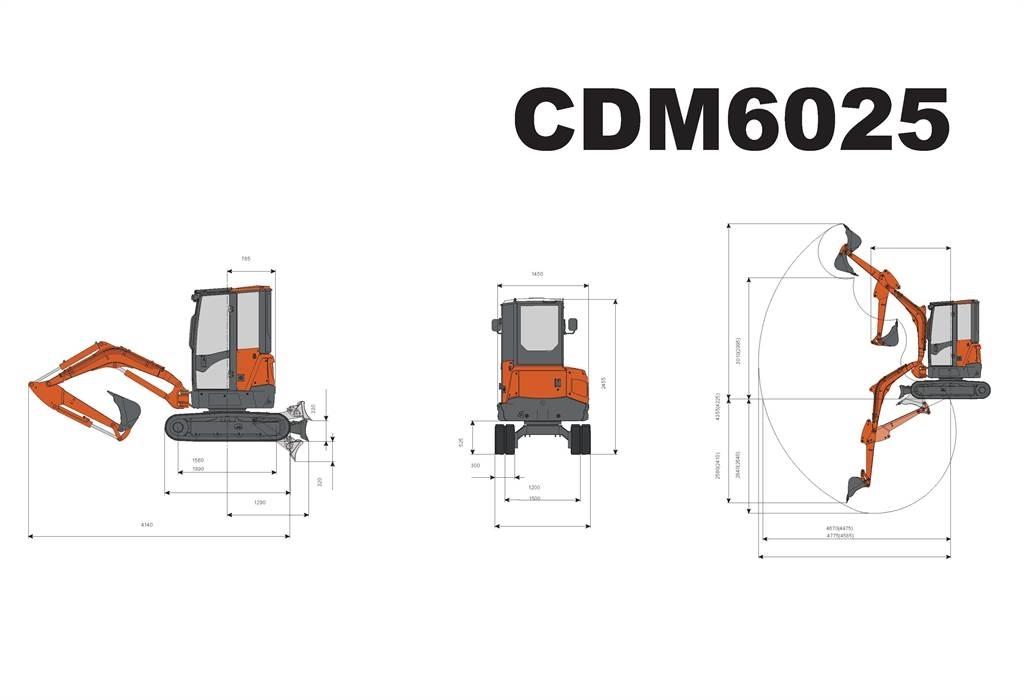 Lonking CDM6025 Minigravere <7t