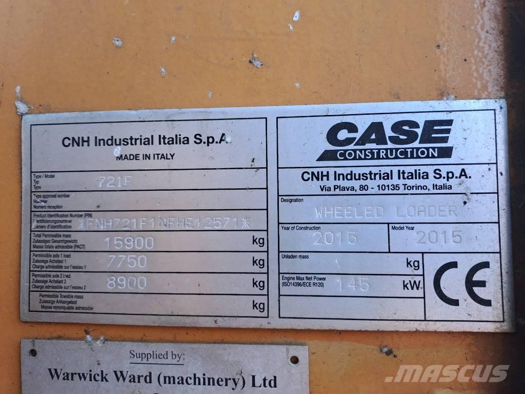 CASE 721 F XR Hjullastere