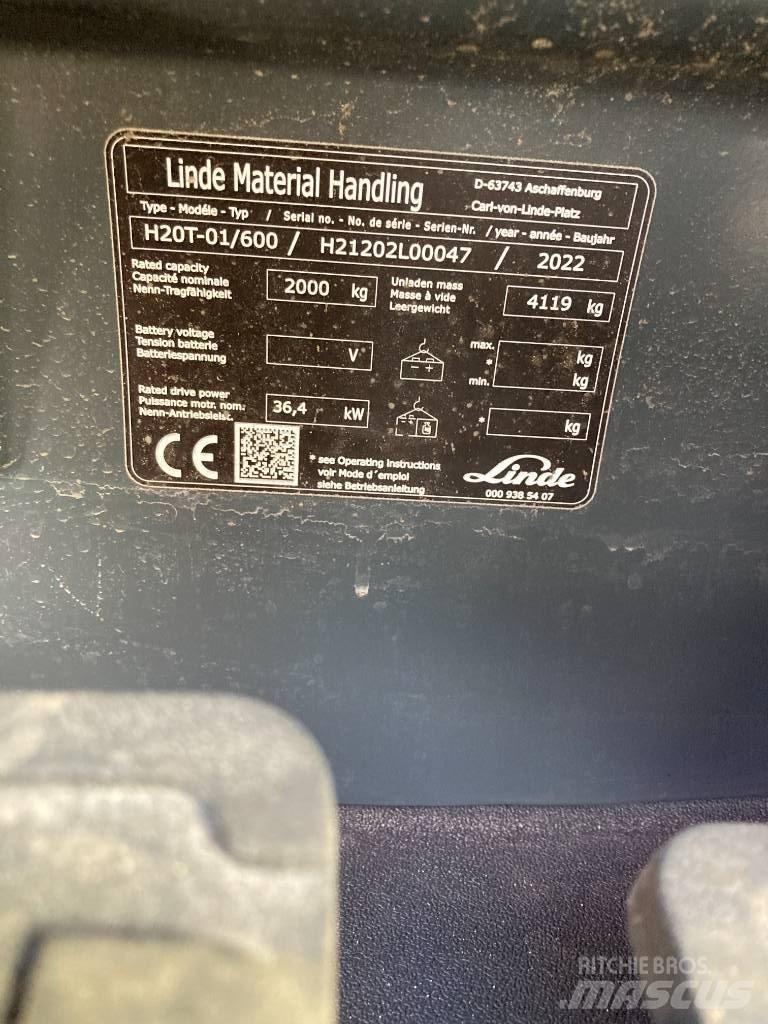 Linde H20T600/1202 Propan trucker