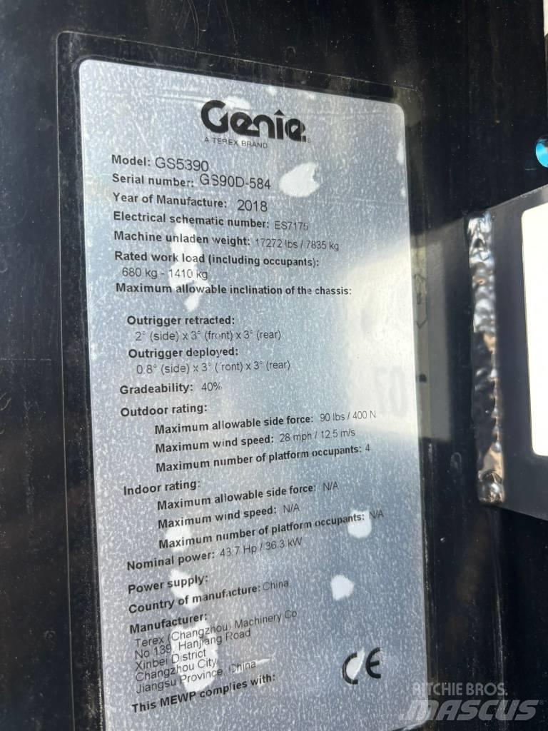 Genie GS 5390 RT Sakselifter