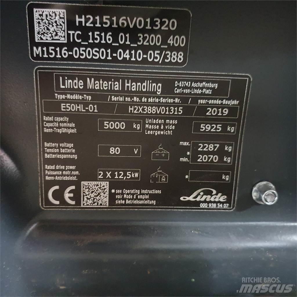 Linde E50HL Elektriske trucker