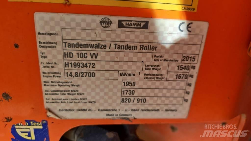 Hamm HD 10 C VV Tandem Valser
