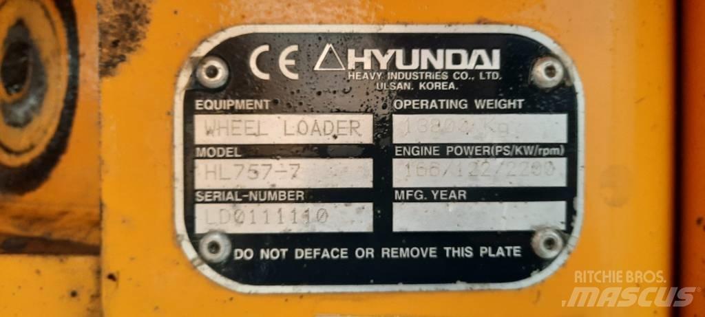 Hyundai HL 757-7 Hjullastere