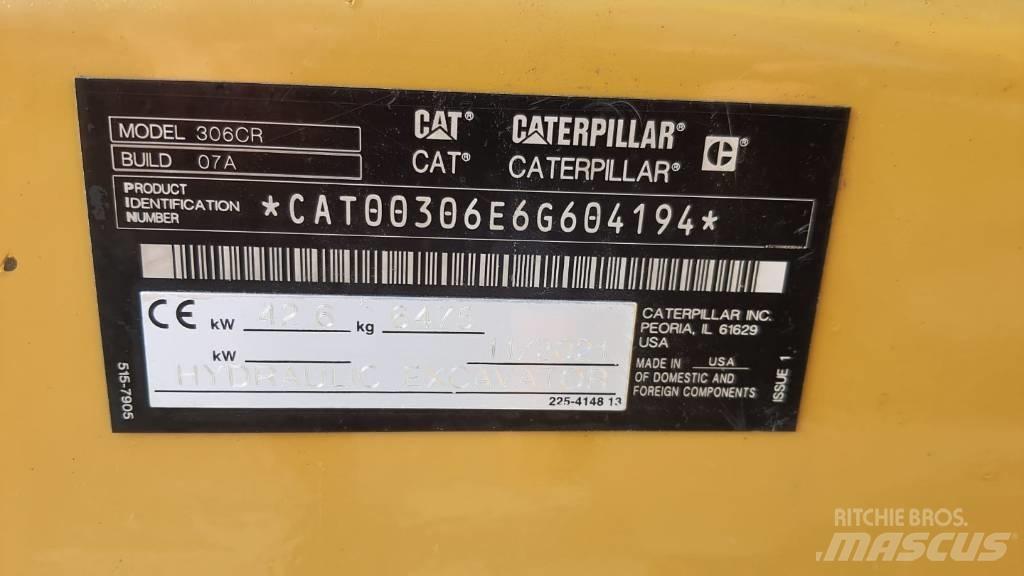 CAT 306 CR 07A Minigravere <7t