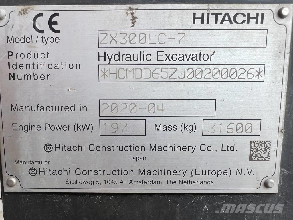 Hitachi ZX 300 LC-7 Beltegraver