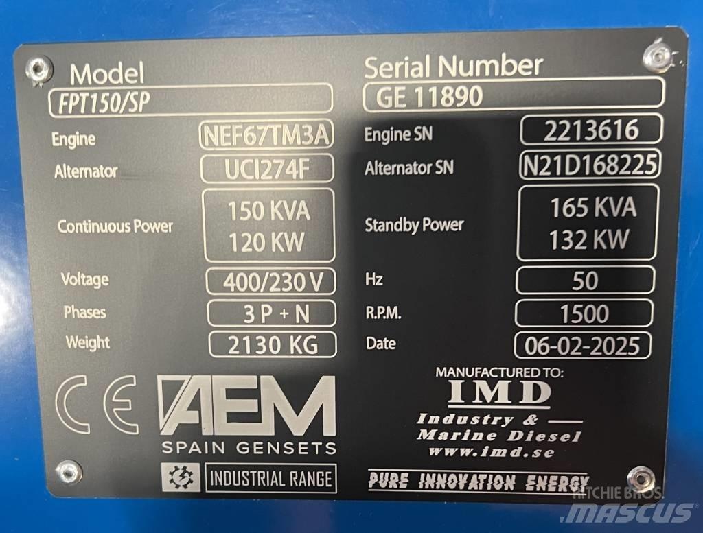 FPT 150/SP Diesel Generatorer