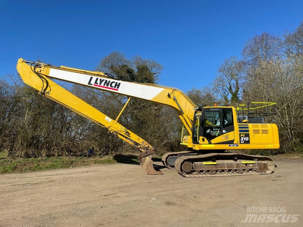 Komatsu PC 210 Gravemaskiner med lang bom
