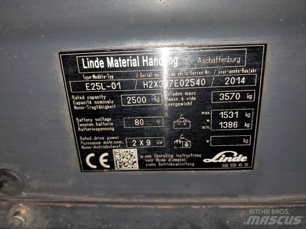 Linde E25L-01 Elektriske trucker