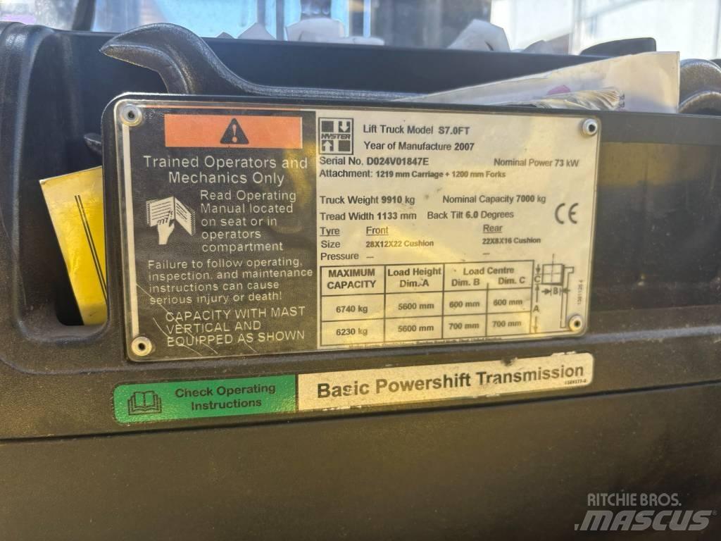 Hyster S7.0FT Propan trucker