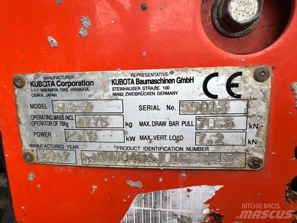 Kubota U 48-4 Minigravere <7t