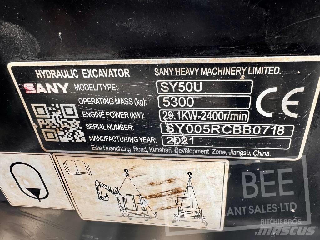 Sany SY 50 U Minigravere <7t